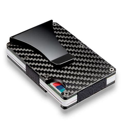 carbon fibre rfid card holder|carbon fiber card holder wallet.